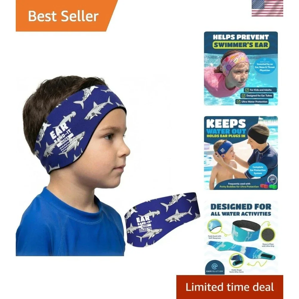 Earvolution Ultra Swimming Headband for Kids and Adults - Invented by Ear, No...
